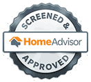 HomeAdvisor Screened and Approved certified business badge